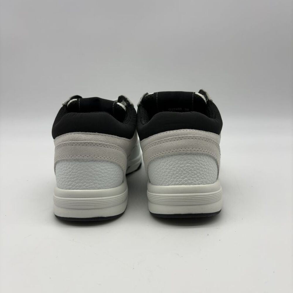 CHANEL White & Black Mesh Leather Sneakers for Women - Picture 2 of 9